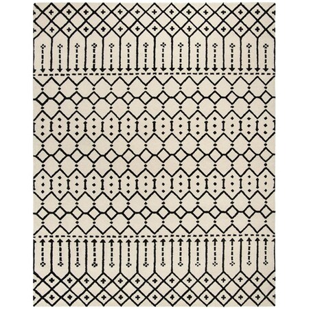 Safavieh 5 x 8 ft. Himalaya Hand Tufted Area RugIvory & Black HIM903A-5